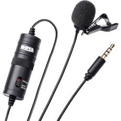 Клип-он omni-directional микрофон с щипка, ветроустойчив, с кабел 6m и честотен диапазон 65Hz - 18KHz!