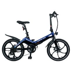 Сгъваем електрически велосипед (e-bike) с умен механизъм за сгъване, двигател 36V с 50Nm (250W), голяма батерия Li-Ion 36V/9.6Ah, дискови спирачки, 6 скорости и LCD дисплей!