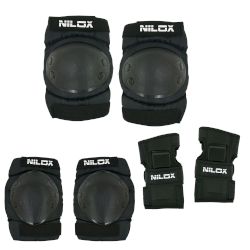 Комплект за защита на колоездачи Nilox с наколенки, налакътници и протектори за китките! Подходящ за колоездачи над 50 килограма!