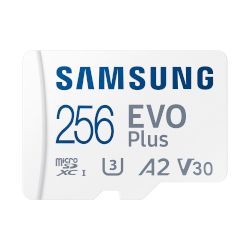 Разшири възможностите на устройствата си с карта microSD EVO Plus, която осигурява скорости на запис до 130MB/s!