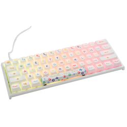 Gaming клавиатура с малък размер, регулируем наклон, подсветка, Double-shot клавиши от PBT и суичове Cherry MX!