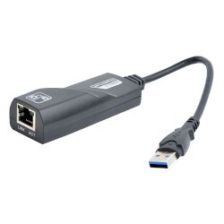 Адаптор USB 3.0 към Gigabit LAN (Half/Full Duplex 10/100/1000 Mbps) за кабелно свързване в мрежа с невероятни скорости и висока скорост на трансфер на данни!