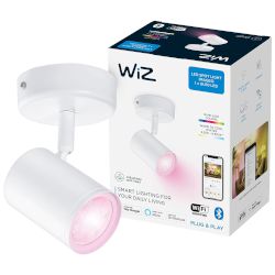 Умна лампа WiZ Imageo с метална конструкция, модерен дизайн и регулируема цветна светлина! Свързва се към домашната Wi-Fi мрежа и се контролира чрез WiZ app!