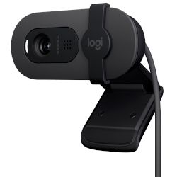 Logitech Brio 100 Full HD уеб камера за срещи и streaming, с вграден микрофон, за Microsoft Teams, Google Meet, Zoom и други!