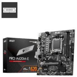 С AMD® A620 Chipset за процесори AMD Ryzen™ 7000 Series, с поддръжка на до 96GB DDR5 RAM (AMD EXPO™), слотове PCIe 4.0 x4 за M.2 SSDs и PCIe 4.0 x16!