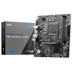PRO производителност с Intel® H610 Chipset и Socket LGA1700 за новите поколение процесори Intel® Core™, със слотове PCIe 4.0 x16 и M.2 SSD 3.0 x4, Realtek® RTL8111H GbE и 2 изхода за картина!