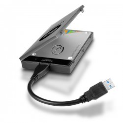 USB 3.0 адаптер с кутия, създаден за всички 2.5" SATA SSDs и твърди дискове до 9.5 mm височина!