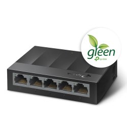 С 5x 10/100/1000 Mbps Auto-Negotiation RJ45 порта, поддържащи Auto-MDI/MDIX, технология за спестяване на енергия Green Ethernet и IEEE 802.3X flow control за надежден трасфер на данни!