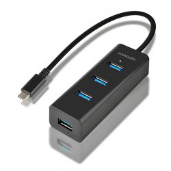 4-портовият хъб USB 3.1 лесно свързва до четири USB устройства едновременно към твоя компютър или смартфон! Голямо предимство е възможността за външно захранване от всяко зарядно за мобилни устройства с microUSB конектор.