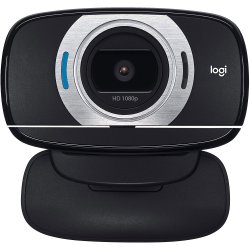 Уеб камера на Logitech за видео разговори с резолюция Full HD (1080p30), с автоматично фокусиране, вграден микрофон с премахване на шум и преносим дизайн!