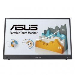Портативен монитор 15.6" IPS Full HD, с 10-точково докосване, USB Type-C, съвместим с лаптопи, смартфони, игрови конзоли и камери!