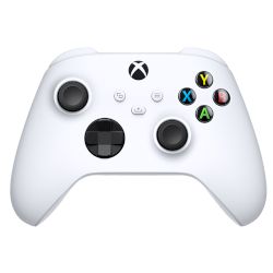 Обновен Xbox Controller - Robot White, с релефни повърхности и изискана геометрия за подобрен комфорт по време на gaming!