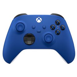 Обновен Xbox Controller - Shock Blue, с релефни повърхности и изискана геометрия за подобрен комфорт по време на gaming!