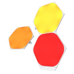 След като вече си в света на домашното осветление Nanoleaf Shapes с някой Starter Kit, можеш да го разшириш, добавяйки модули с Expansion Pack Hexagons. Разполага с 3 плочки.
