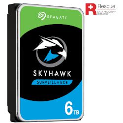 Твърдите дискове SkyHawk са специално проектирани за системи за наблюдение и са известни със своята надеждност. Този модел има вместимост 6TB.