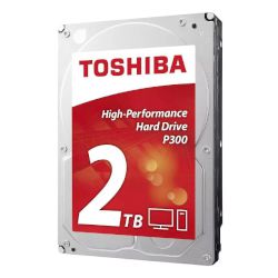 Твърд диск P300 3,5” 2TB на Toshiba с 5400 rpm, 128MB cache и Native Command Queuing (NCQ). Използва SATA 6,0Gbit/s интерфейс!