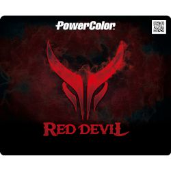 Mousepad с малък размер (Small) и естетиката на серията Red Devil на PowerColor!
