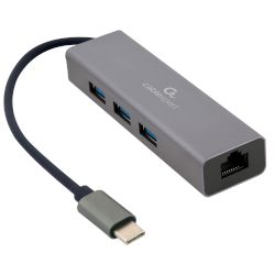 Адаптор USB Type-C с 3 порта USB 3.1 Gen.1 (5 Gbps), порт Gigabit LAN (10/100/1000 Mbps) и устойчива, метална конструкция!