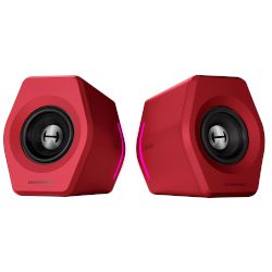 Мощни Bluetooth® Gaming Speakers (2.0) от EDIFIER за реалистичен звук Hi-Fi, силен бас и чисти високи, с вход 3,5mm (AUX), порт USB и RGB осветление с 12 различни ефекта!