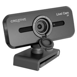 С резолюция 2K QHD, цифров zoom 4x и вградени микрофони, Creative Live! Cam Sync V3 е идеалната уеб камера, за да изглеждаш и да се чуваш винаги страхотно!
