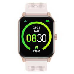 Водоустойчив smartwatch със сензорен дисплей 1,69" LCD IPS с резолюция 240 x 280 pixels и батерия, която издържа 5-7 дни. Поддържа обаждания чрез Bluetooth 5.1 и се свързва с устройства Android или iOS!