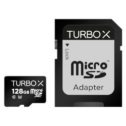 Карта microSD 128GB Class 10 UHS-1/U3 за висока производителност и бърз трансфер на данни, с поддръжка за запис на 4K видео и адаптор SD!