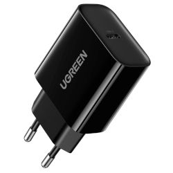 Зарядно USB-C на UGREEN с обща изходна мощност до 20W и съвместимост със стандарта Power Delivery 3.0, за да зареждаш бързо и сигурно мобилните си устройства!
