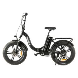 Електрически сгъваем велосипед с 20'' FAT колела и окачване подходящо за неравни пътища!