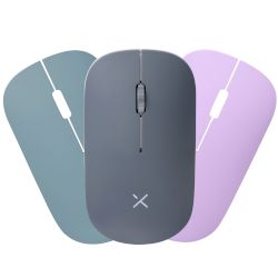 Модерна, тънка и безшумна мишка, която се свързва чрез Bluetooth® 5.2 и RF (2,4GHz)! Идва с два допълнителни капака!