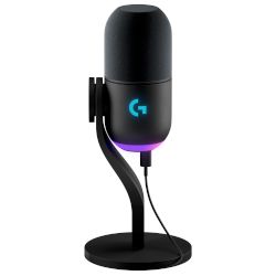 Динамичен, суперкардиоиден микрофон RGB с изключително качество за gaming, с технология LIGHTSYNC и усъвършенстван софтуер, който осигурява аудио с високо качество през USB!