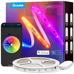 Направи всяко пространство вълшебно с Govee LED Strip Light! С технология RGBIC за още по-естествени тонове, по-голяма яркост и по-богат цвят!