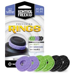 Помощни пръстени от KontrolFreek за любимия ти контролер! Постави ги на аналоговите стикове за допълнителен контрол върху движенията! Опаковката включва 6 пръстена.