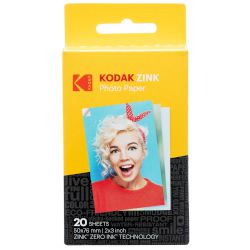 Издръжлива, самозалепваща се фотохартия Kodak Instant A8 (50 x 76 mm) за използване с печатащи устройства с технология ZINK™ (ZERO INK™), като съвместими камери, принтери и други!