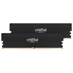 Crucial® Pro Overclocking 32 GB (2x 16 GB) DDR5-6000 UDIMM Black Memory Kit поддържа скорост 6000 MT/s, timings 36-38-38-80 и voltage 1,35 V!