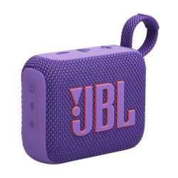Преносимата Bluetooth колонка Go 4, смела и цветна, пасва перфектно в дланта ти, предлагайки ясен, мощен JBL Pro звук с богат бас!