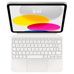Magic Keyboard Folio е идеалният аксесоар за iPad 10th Gen! Предлага невероятно изживяване при писане, вграден trackpad за прецизно справяне със задачи и функционален ред с 14 клавиша!