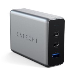 Следващо поколение зареждане с компактното зарядно устройство Satechi 100W USB-C PD, снабдено с GaN технология за значително по-бързо и по-ефективно зареждане!