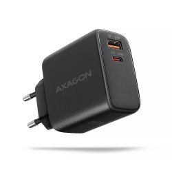 GaN зарядното на AXAGON позволява бързо зареждане на до две мобилни устройства едновременно!