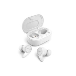 Фантастични безжични слушалки с малък калъф за зареждане, който се побира в джоба ти! IPX4 устойчиви на пръски и изпотяване и до 18 часа време на възпроизвеждане!