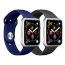 Sentio Apple Watch 42-44 mm Silicone Band M/L Black & Blue
